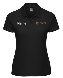 Ladies´ Classic Polycotton Polo - Schwarz